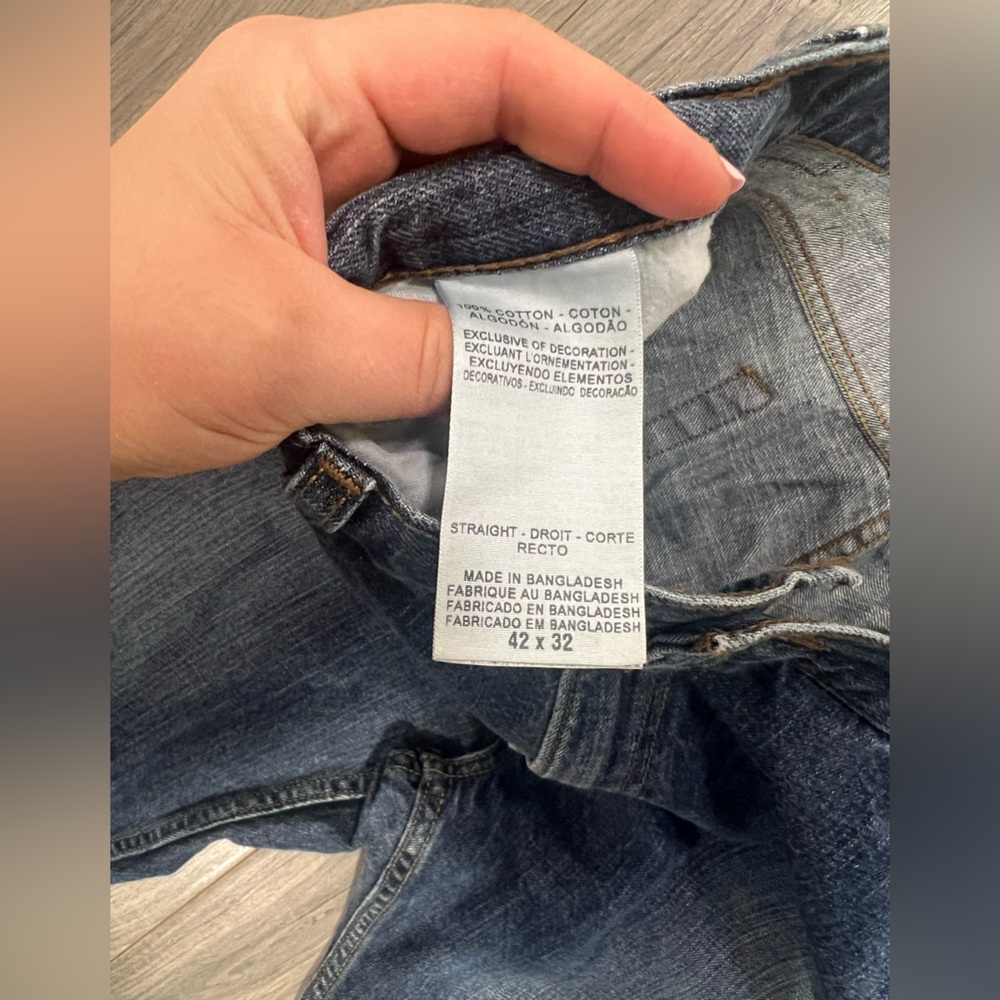 Signature By Levi Strauss Co. Men’s Denim Straight Jeans 42x32 (42x30) - Picture 3 of 10